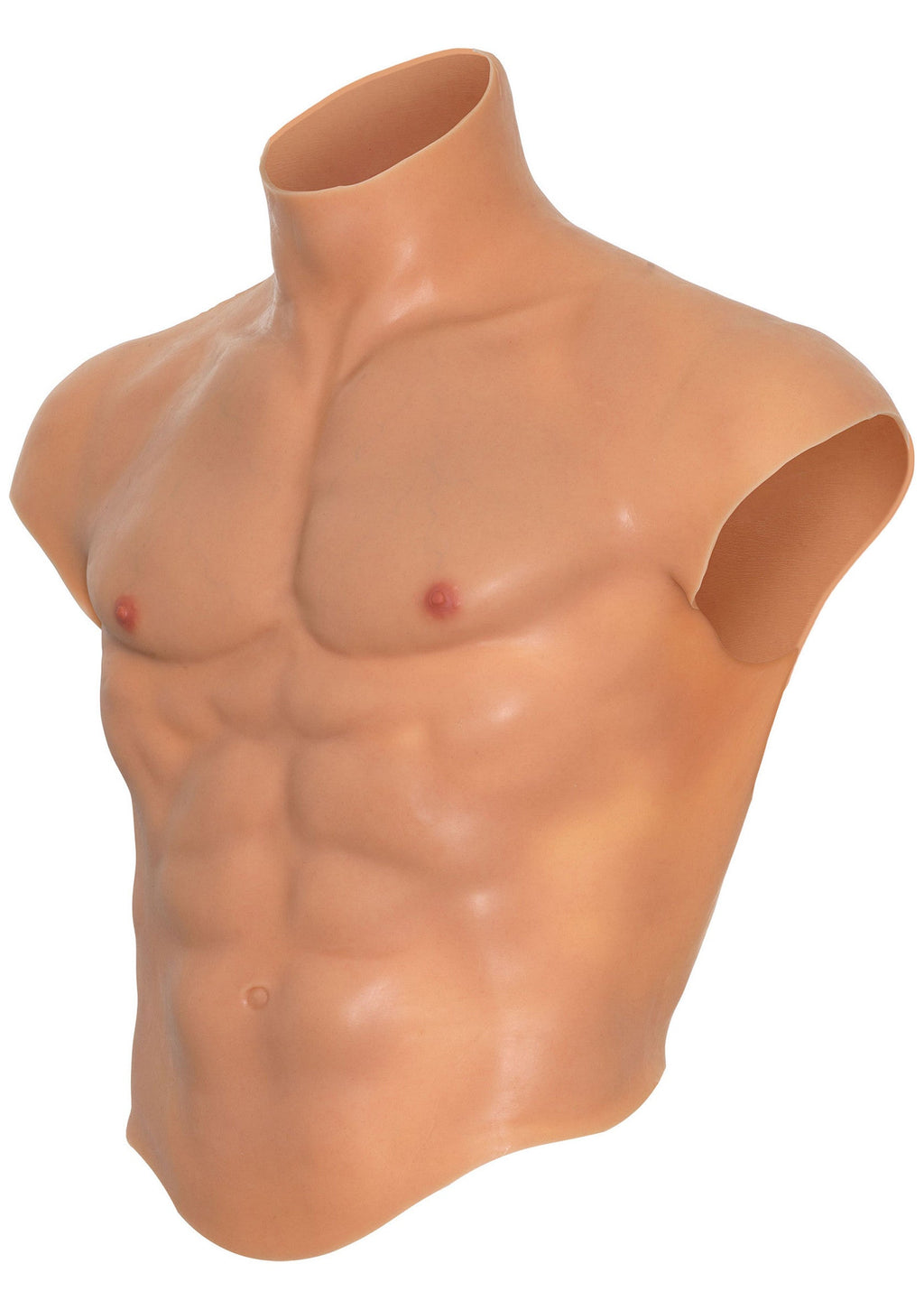 Silicone pectorals and abs for torso