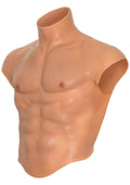 Silicone pectorals and abs for torso