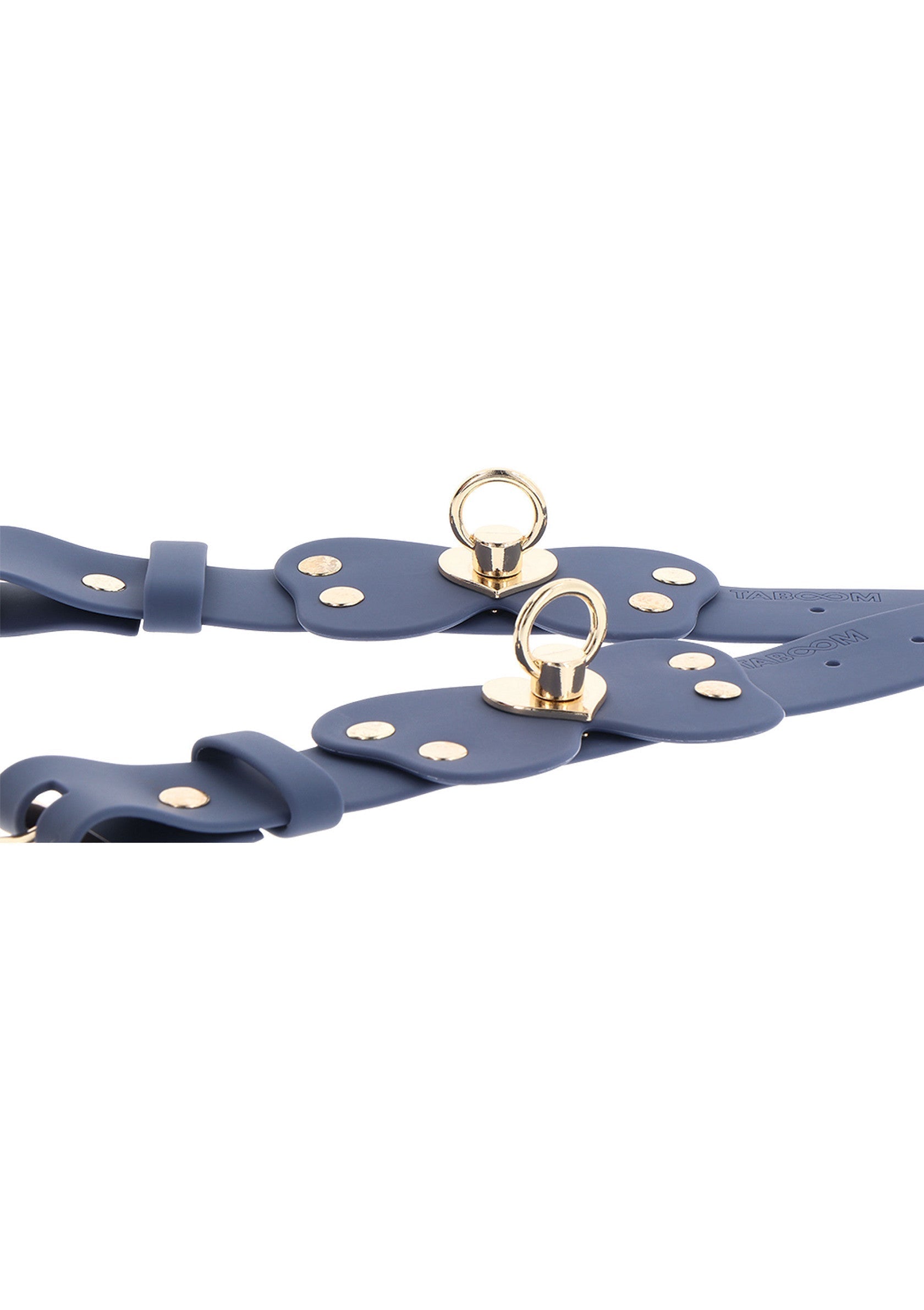 Set di polsini in silicone blu