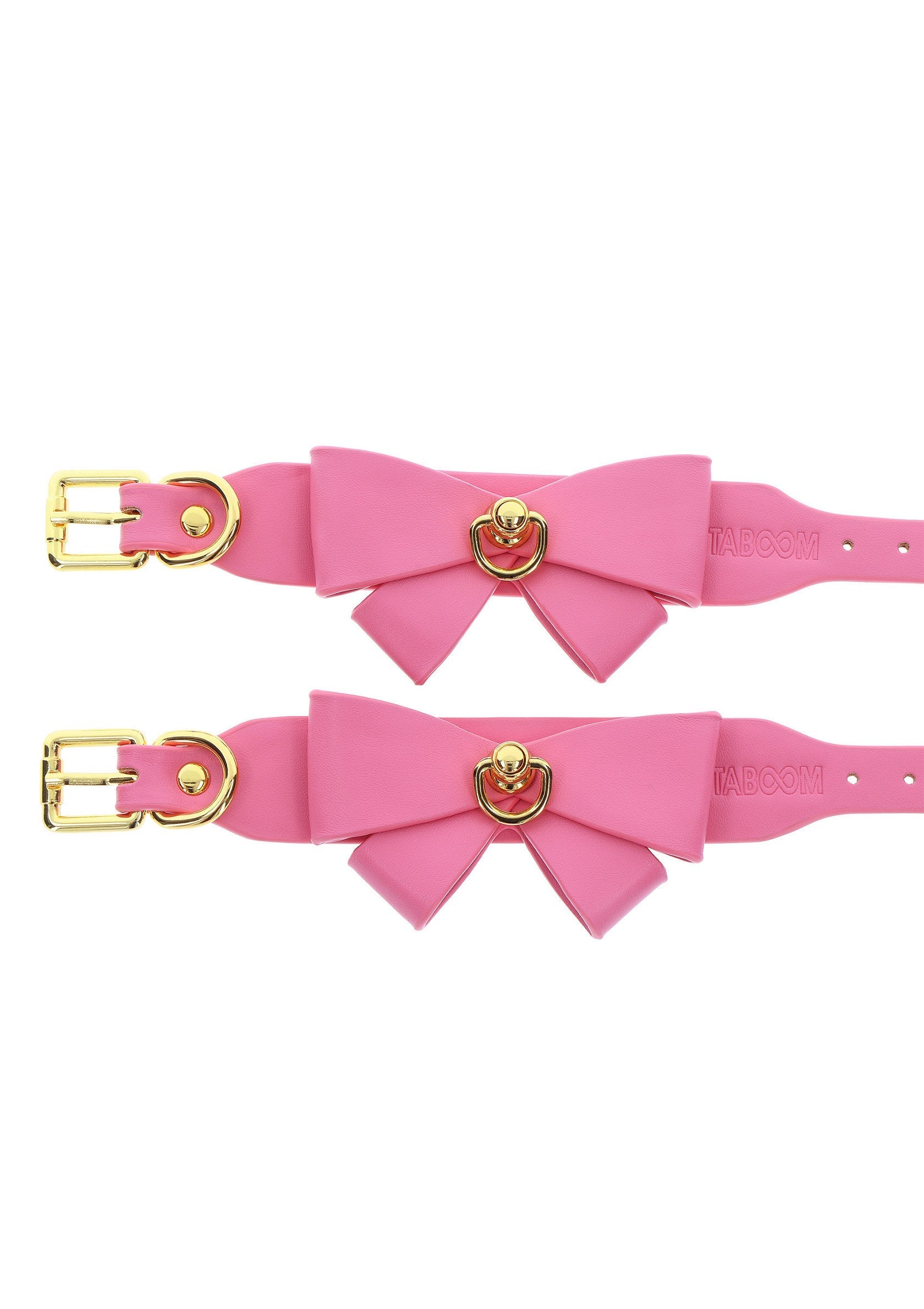 Pink ankle cuffs