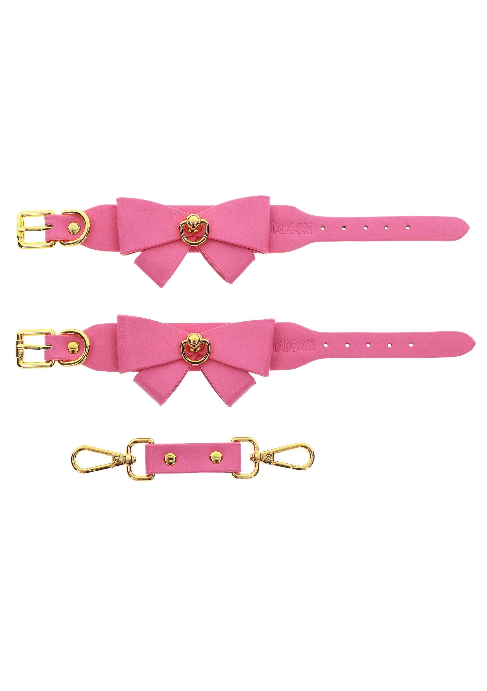 Pink ankle cuffs