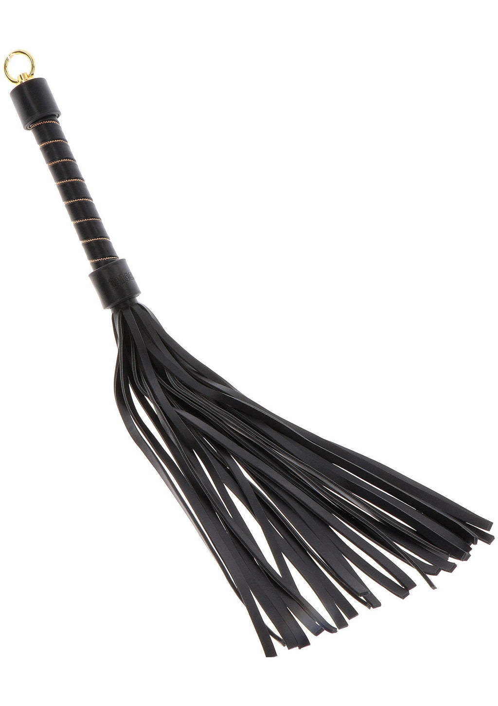 Black studded whip