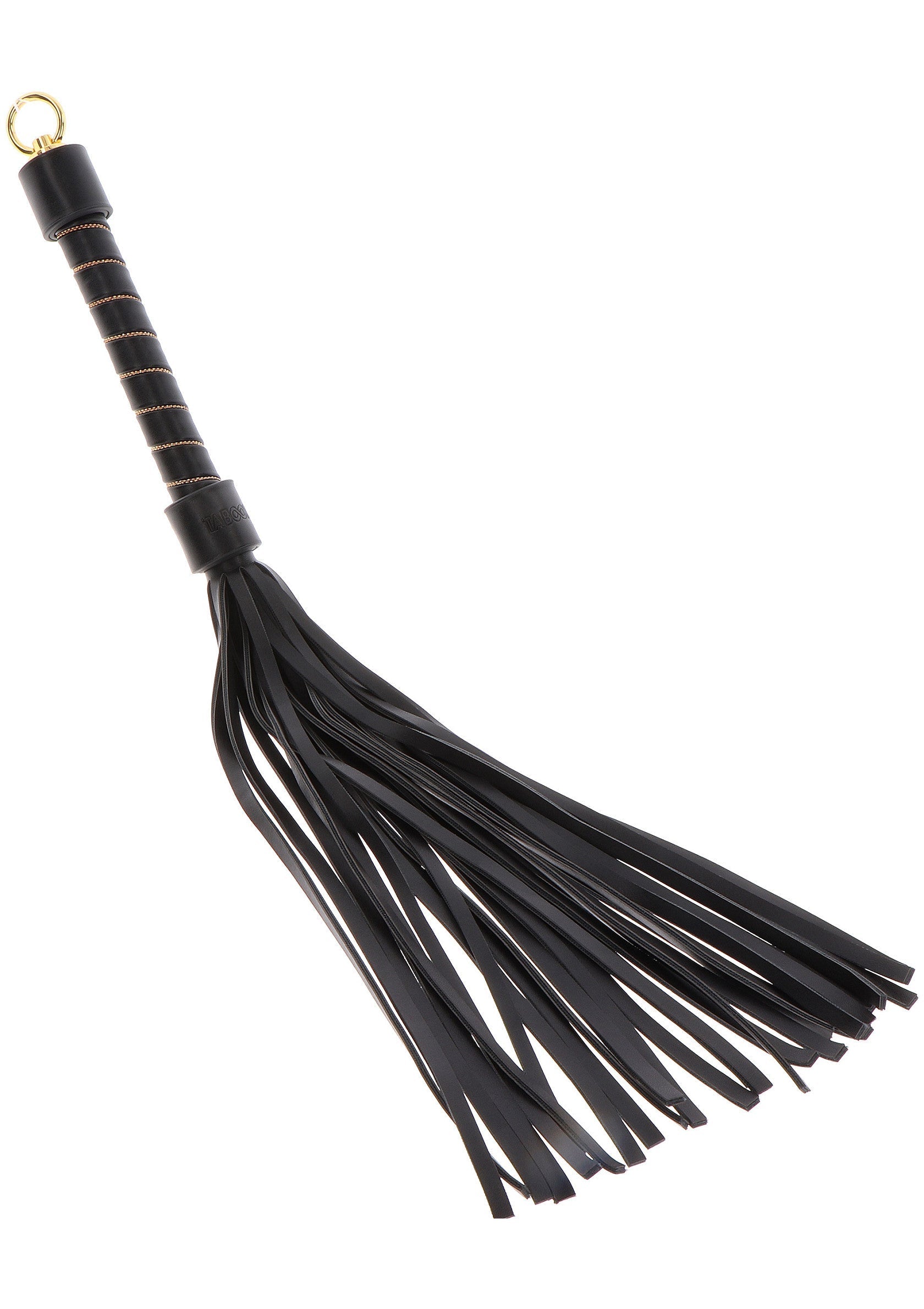 Black studded whip
