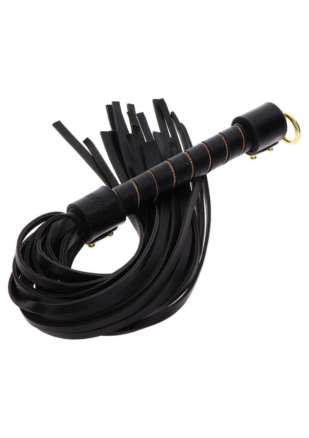 Black studded whip