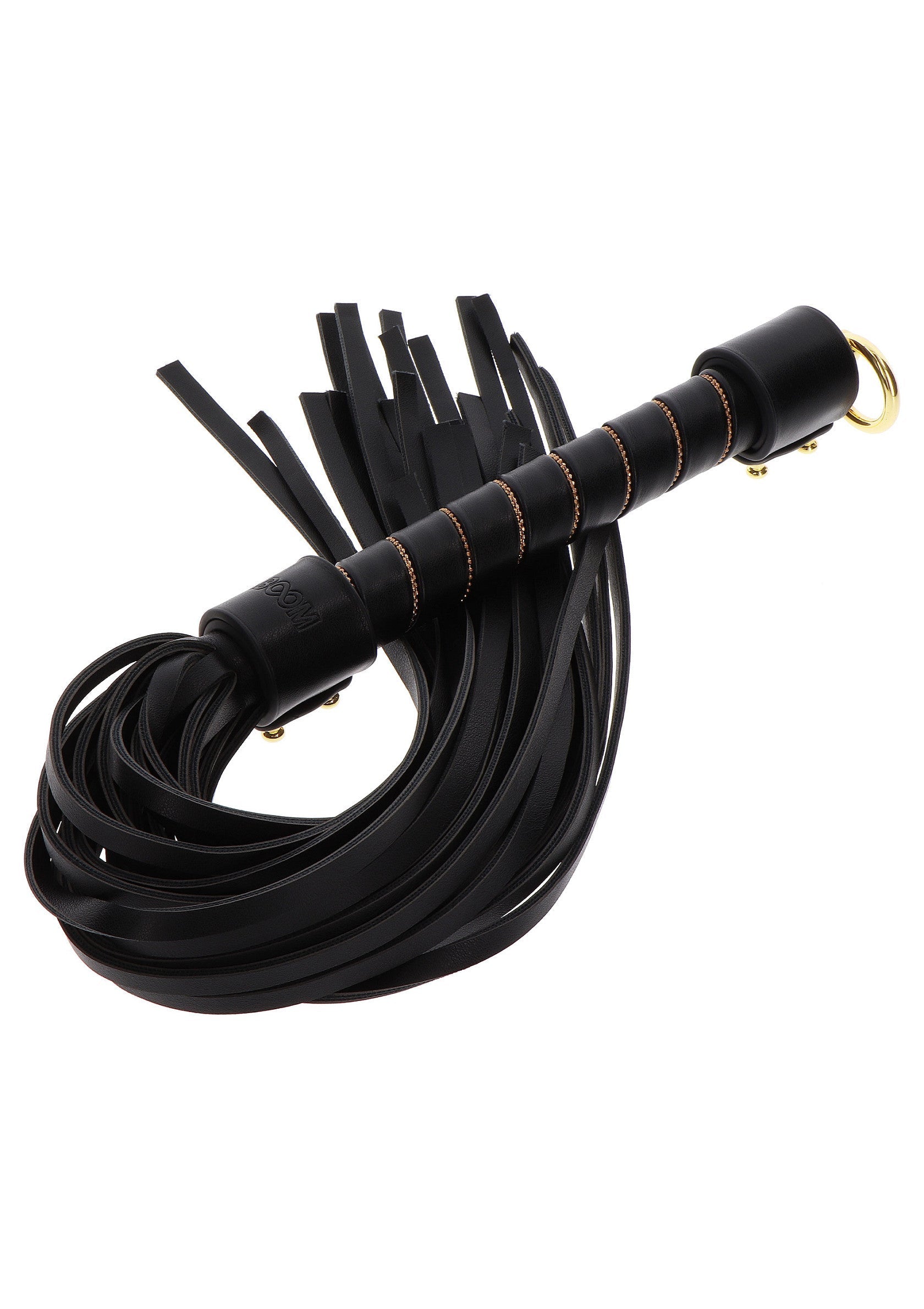 Black studded whip