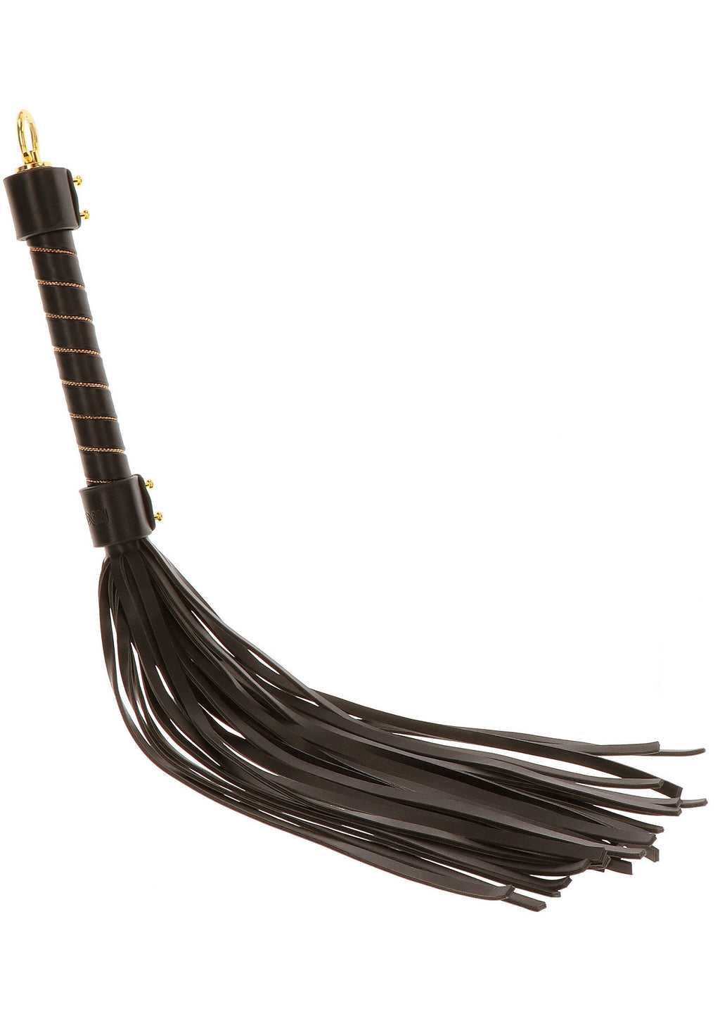 Black studded whip