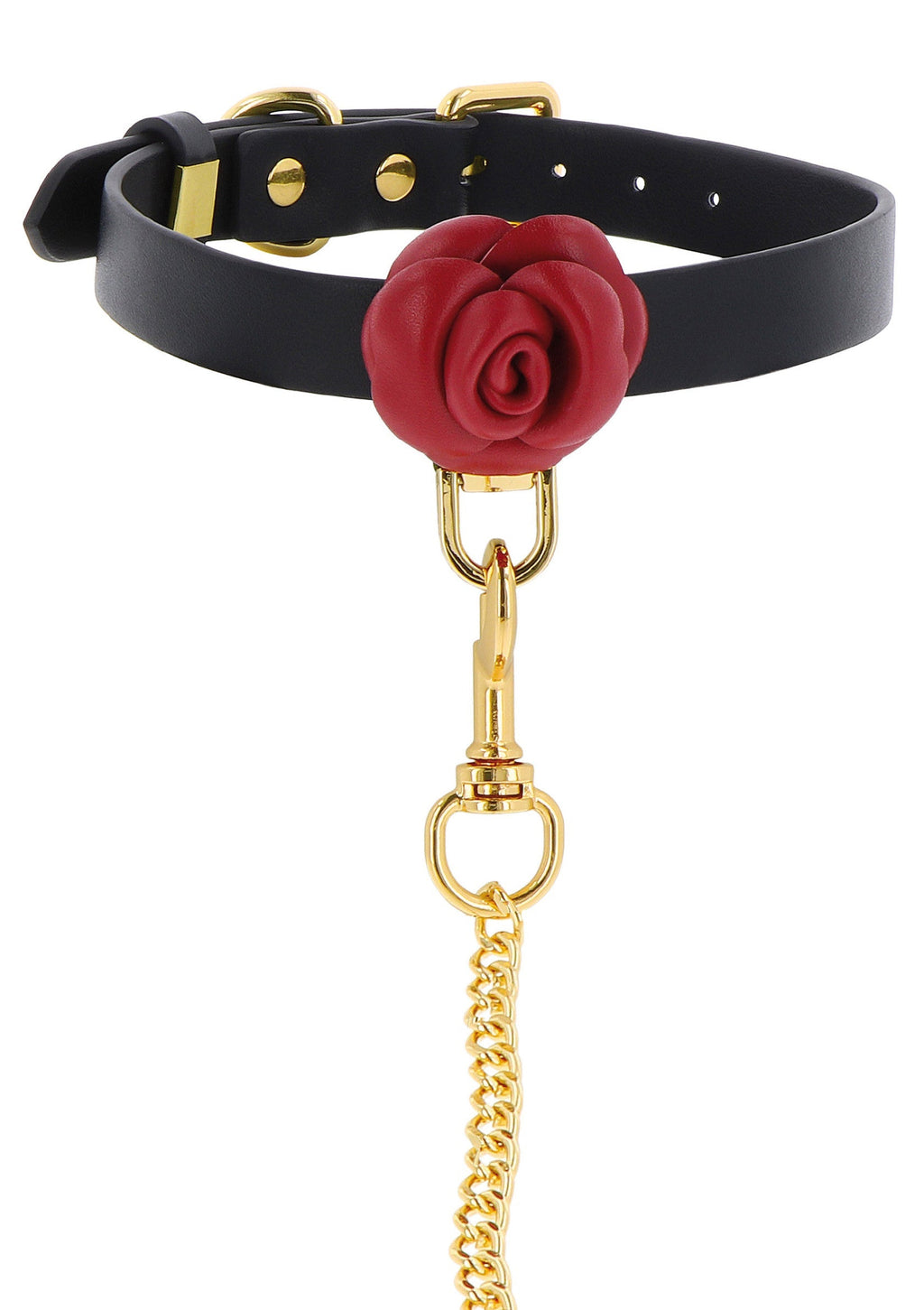 Black Wild Roses Collar and Leash