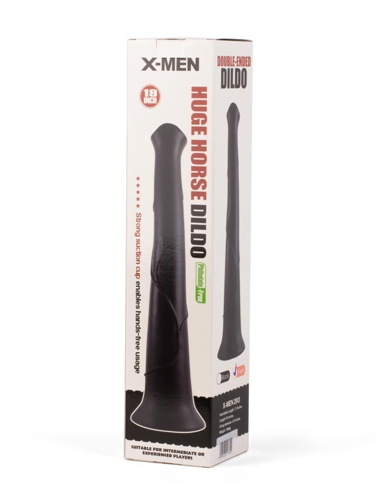 19-inch X-MEN horse-shaped flesh-colored huge dildo