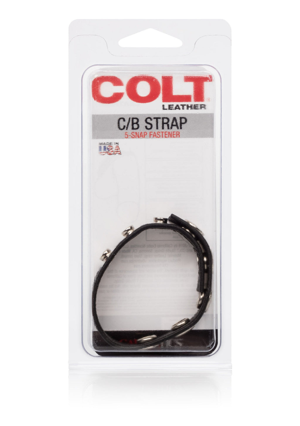 COLT C/B 5-button leather strap, black