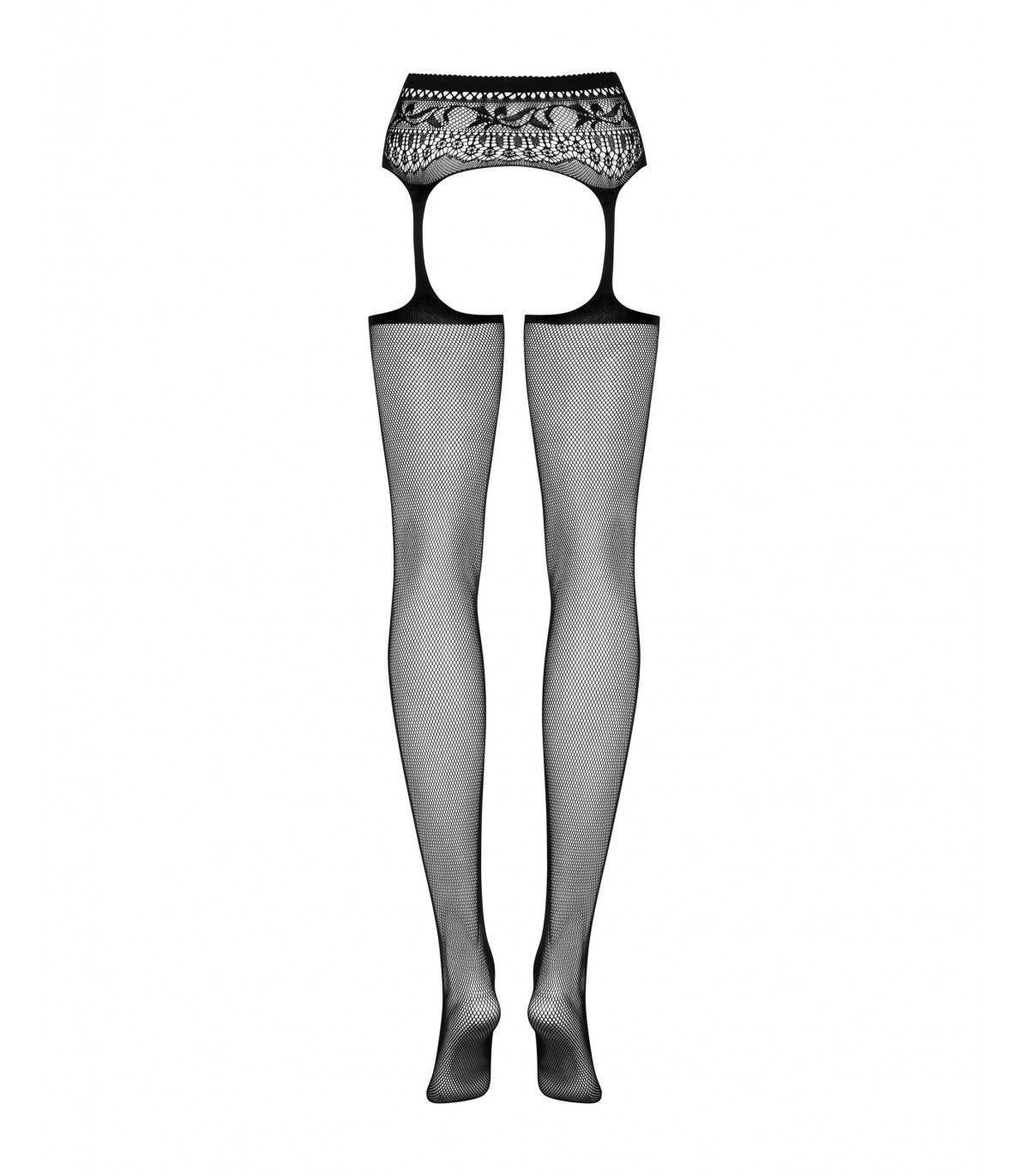 GARTER STOCKINGS S307 BLACK S/M/L