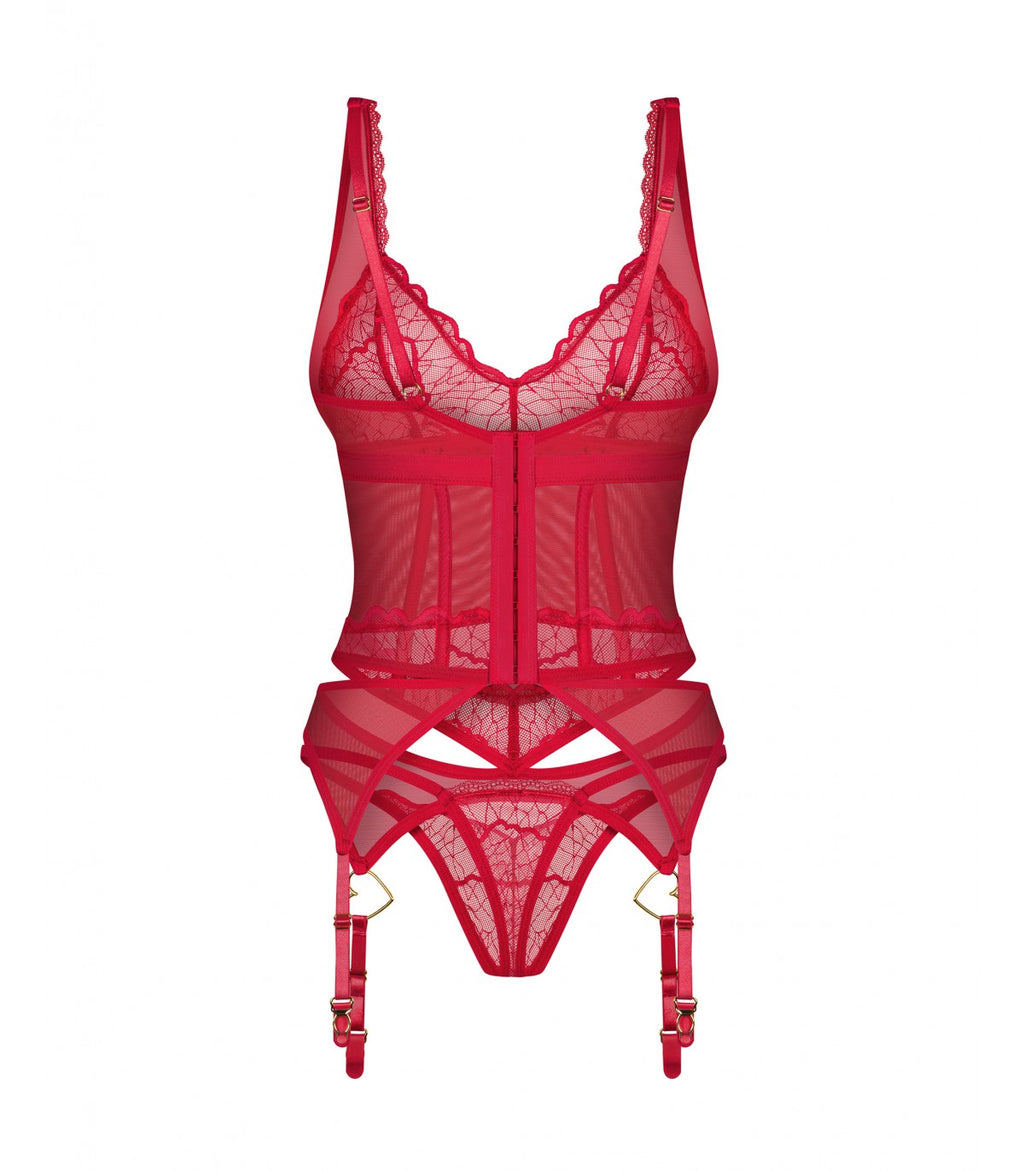 CORSET AND THONG CUPID DESIR 2XL/3XL