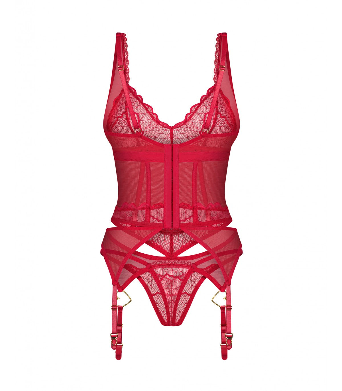 CORSET AND THONG CUPID DESIR 2XL/3XL