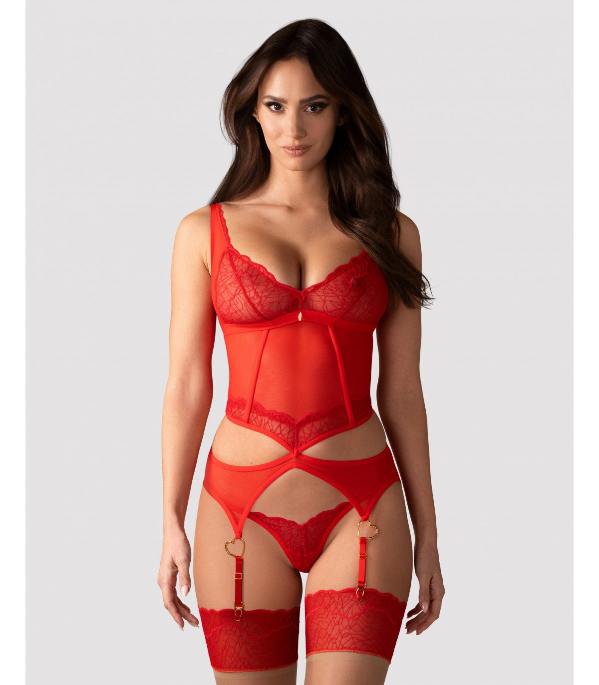 CORSET AND THONG CUPID DESIR 2XL/3XL