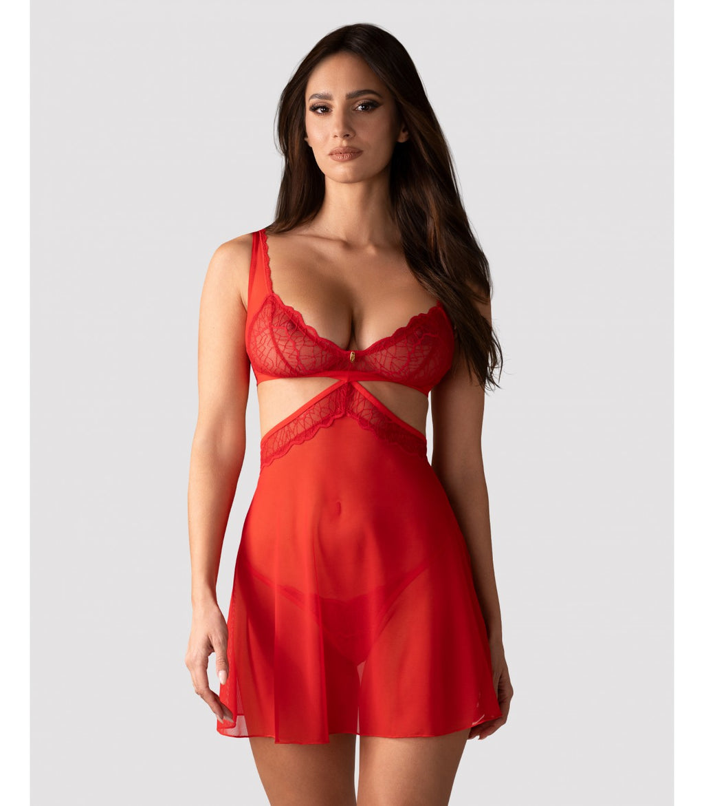 BABYDOLL AND THONG CUPID DESIRE 2XL/3XL
