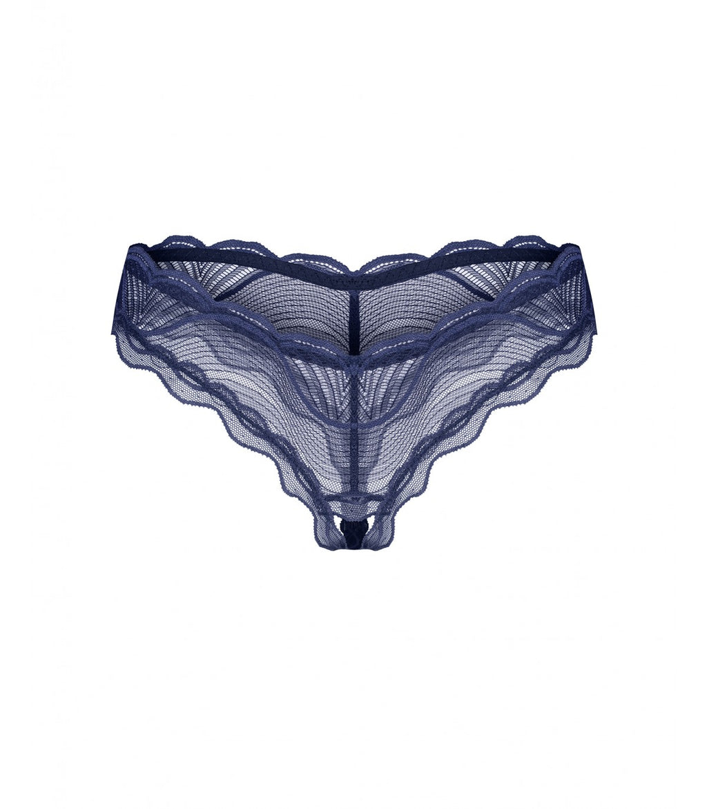 NIGHTLY BLUE THONG CROTCHLESS XL/2XL
