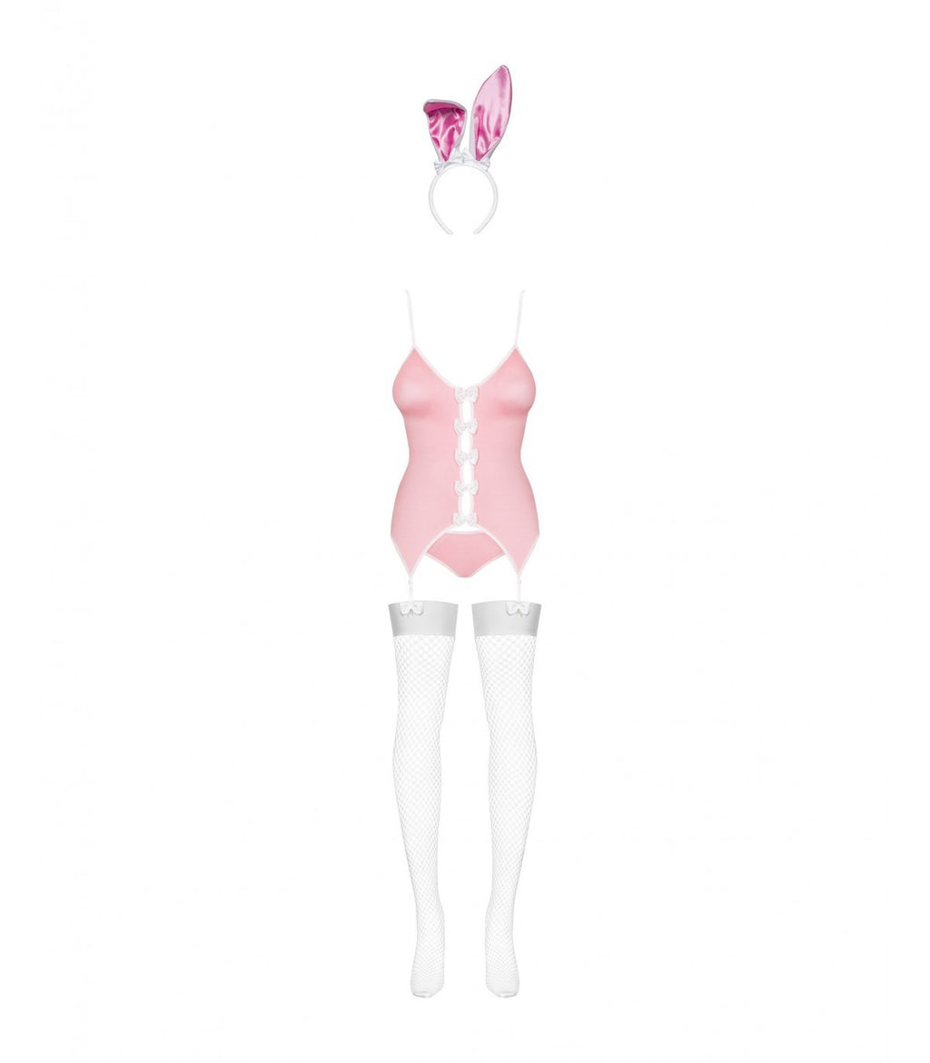 PINK BUNNY COSTUME 4 PIECES S/M