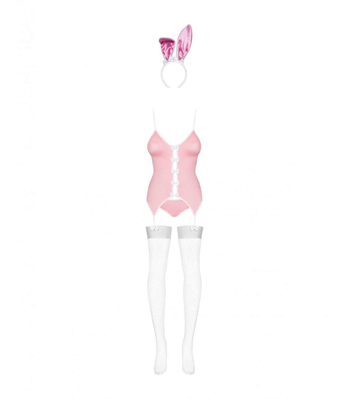 PINK BUNNY COSTUME 4 PIECES S/M