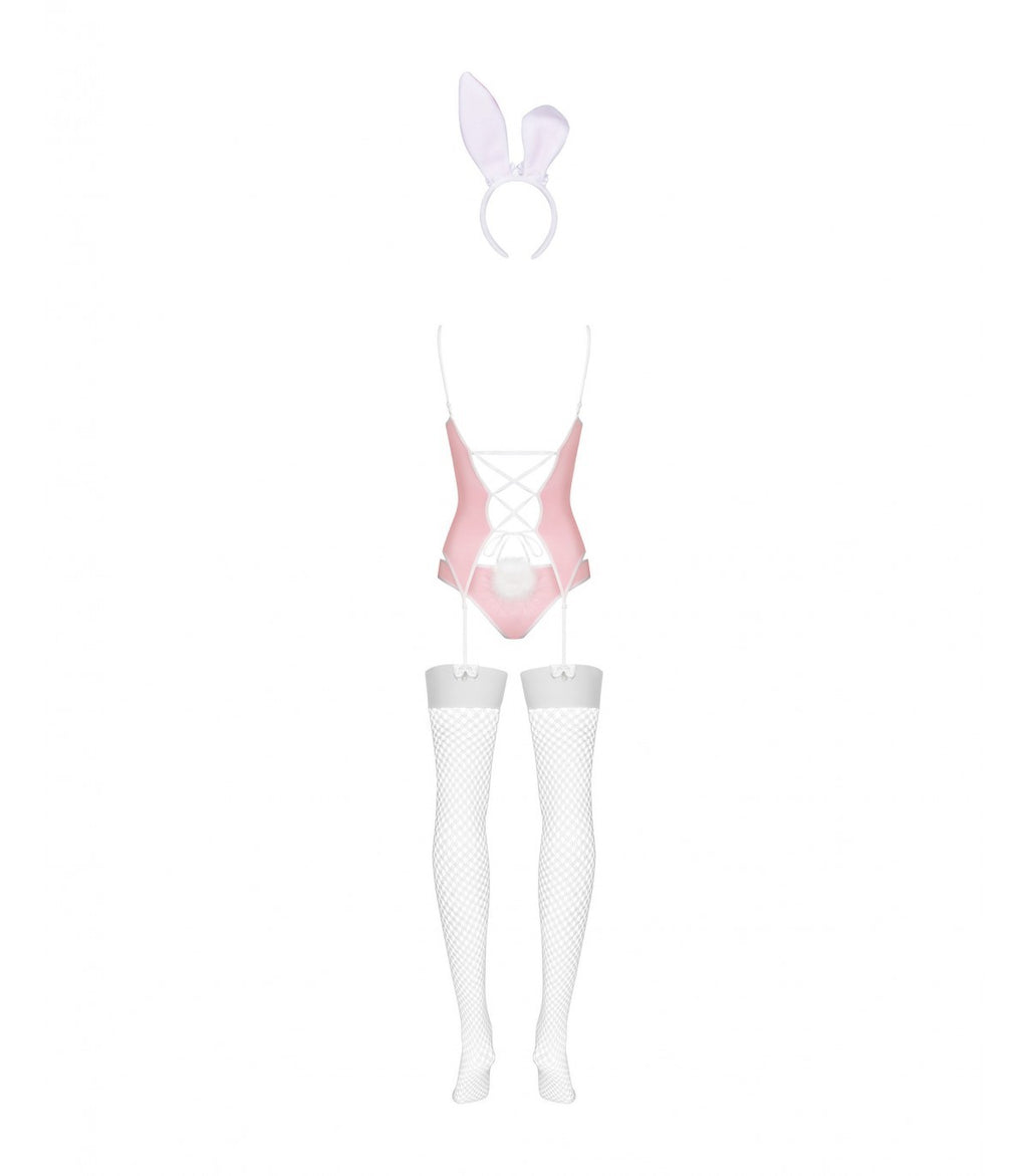 PINK BUNNY COSTUME 4 PIECES S/M