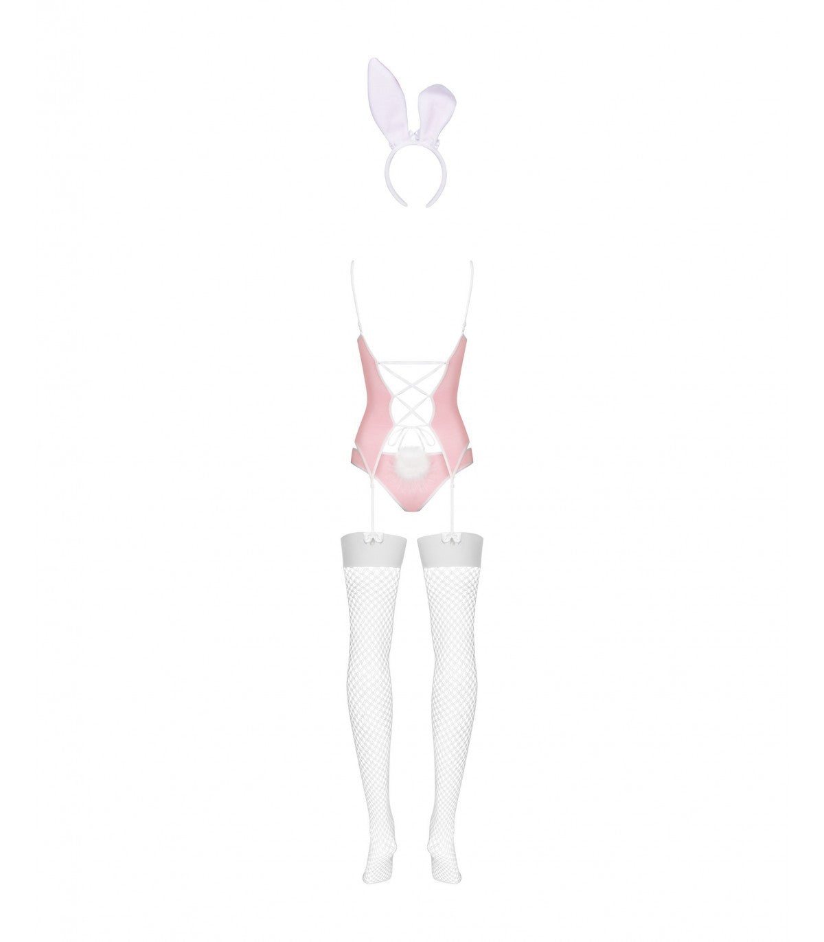 PINK BUNNY COSTUME 4 PIECES S/M