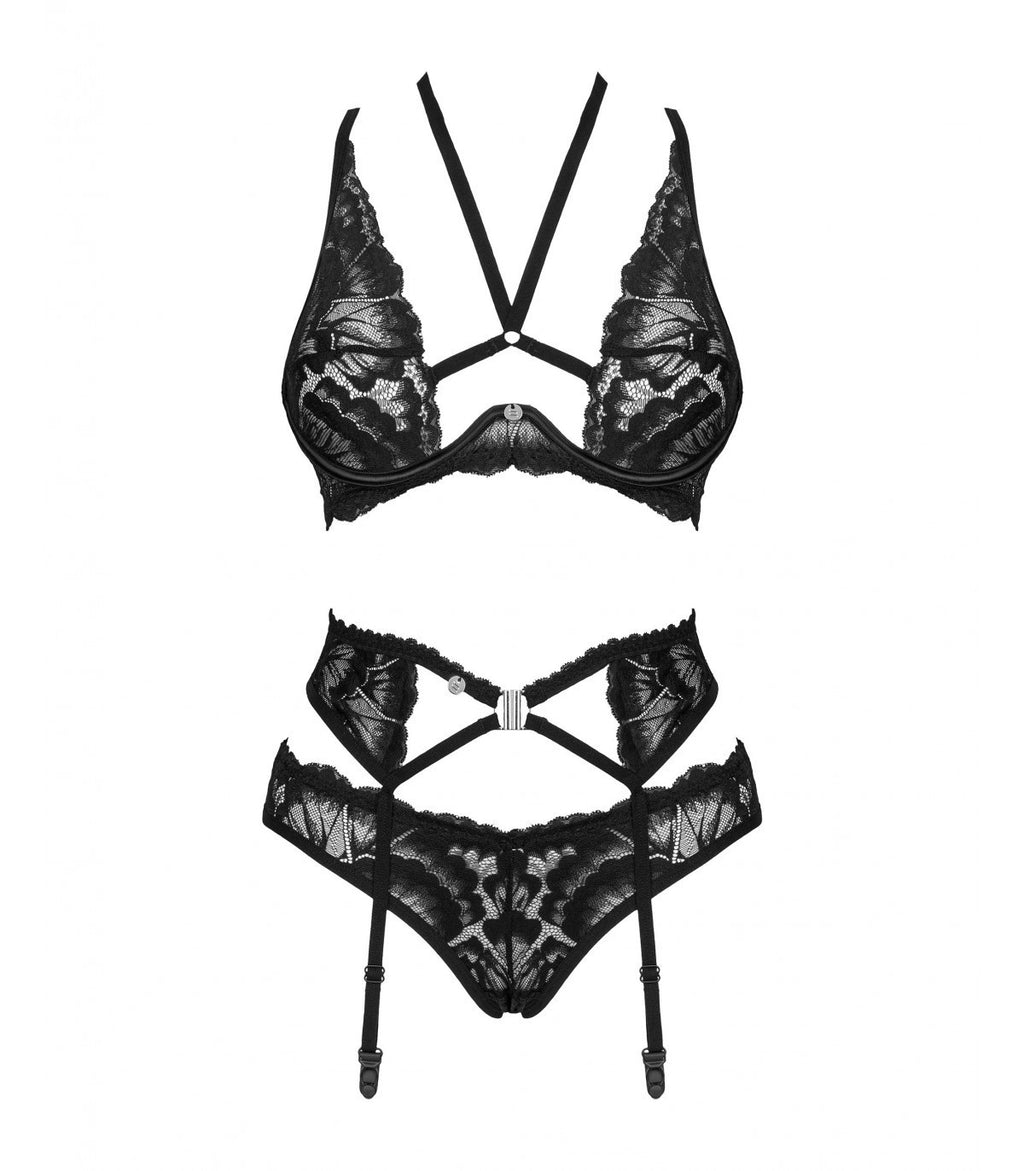 ALESSYA 3 PIECE SET BLACK M/L