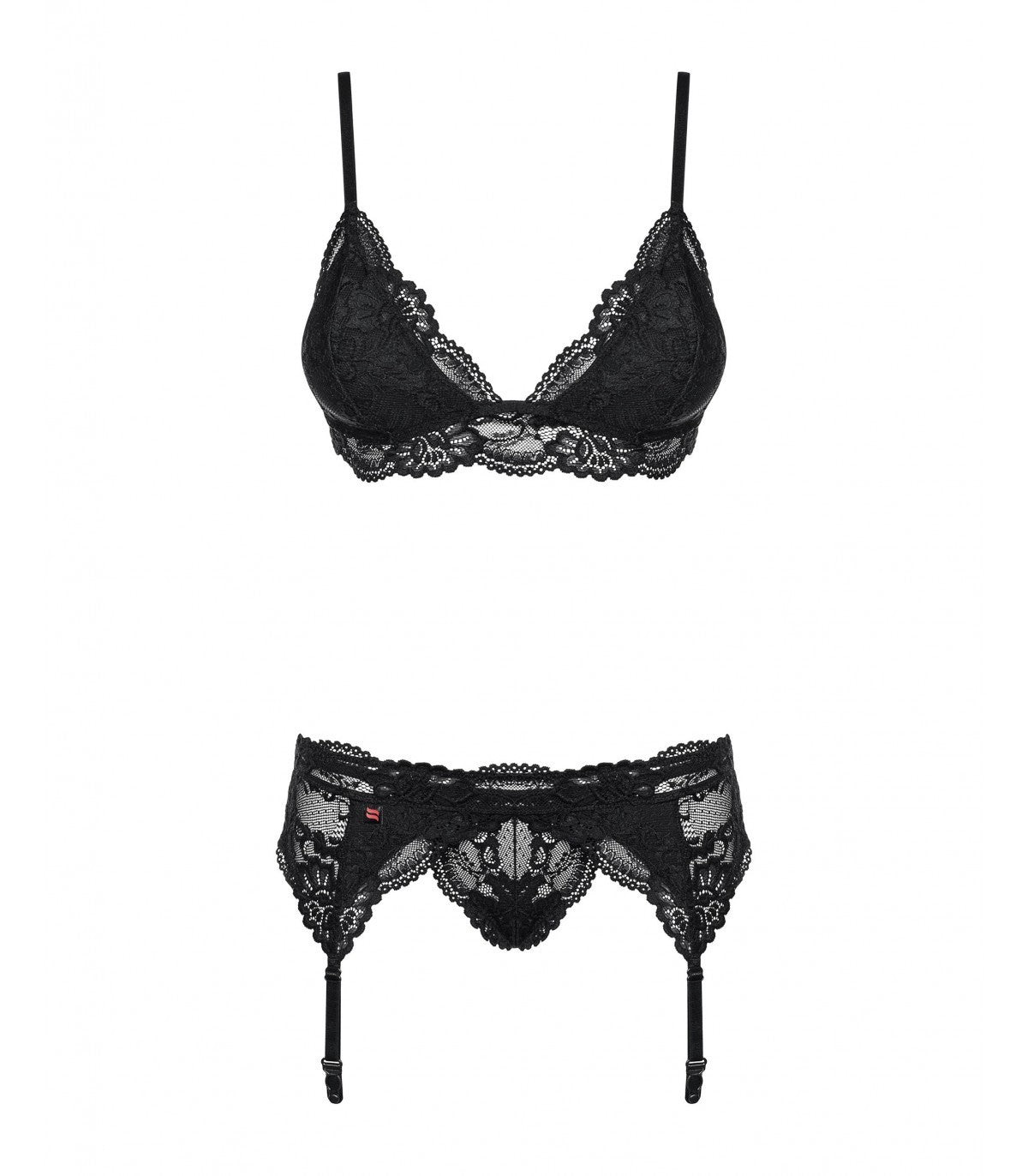 810-SEG-1 3-PIECE SET BLACK S/M