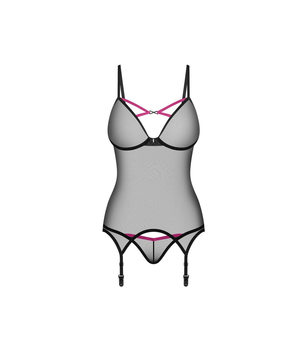 CORSET AND THONG NOVENA XS/S