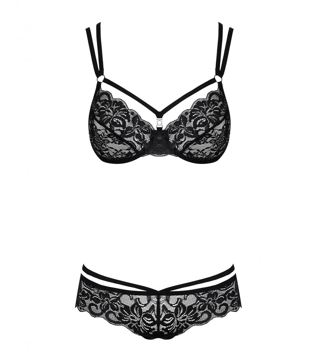 860-SET-1 2-PIECE SET BLACK S/M