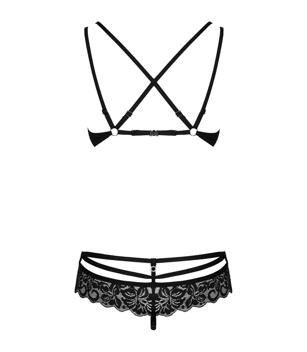 860-SET-1 2-PIECE SET BLACK S/M