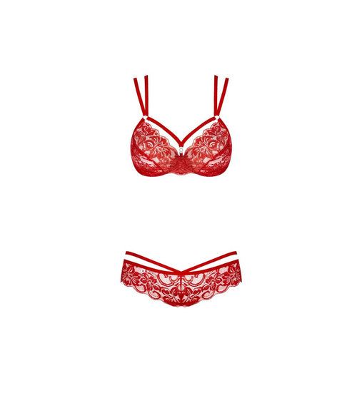 860-SET-3 2 PIECES RED S/M SET