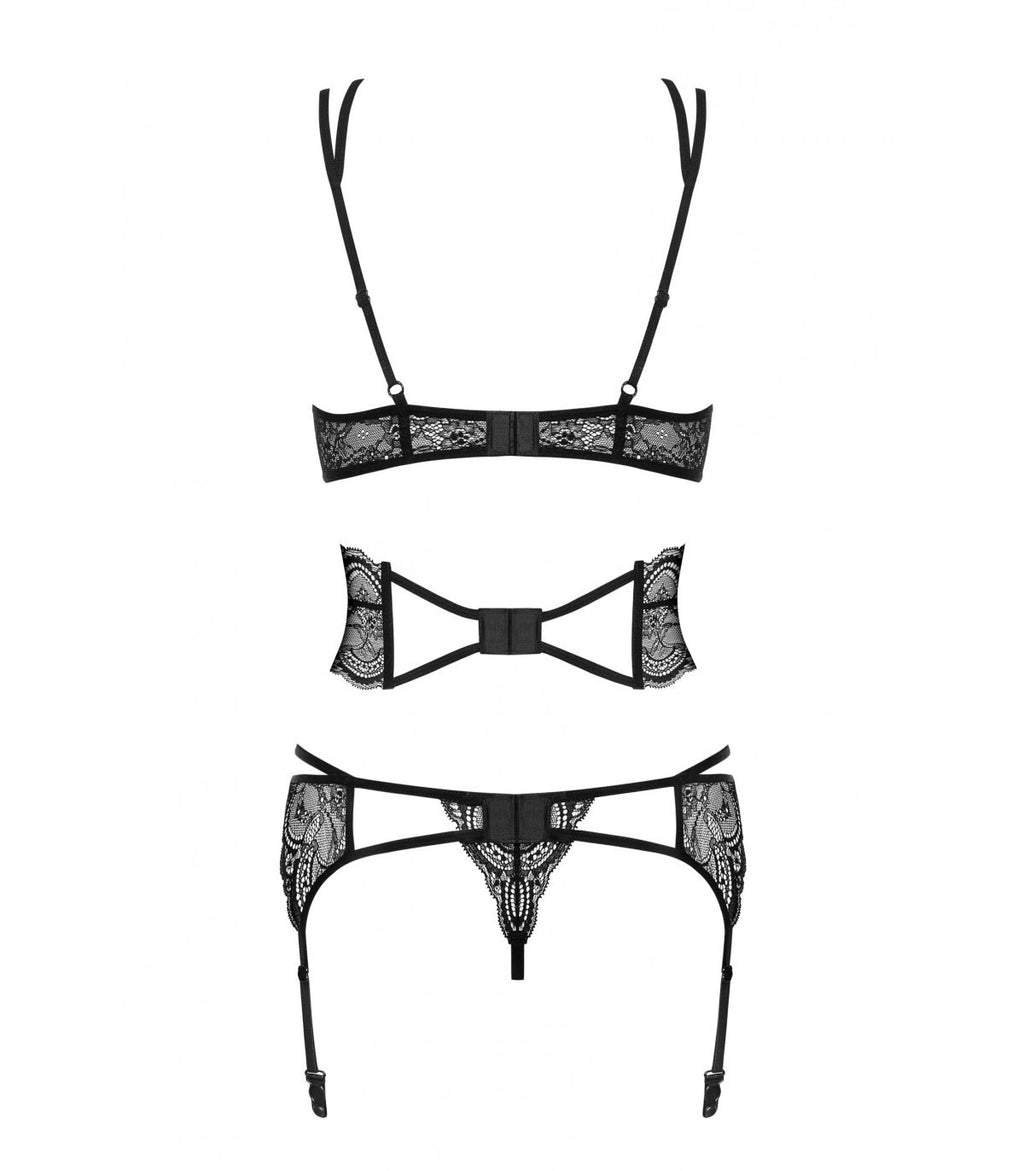 FRIVOLLA SET 4 PIECES BLACK S/M