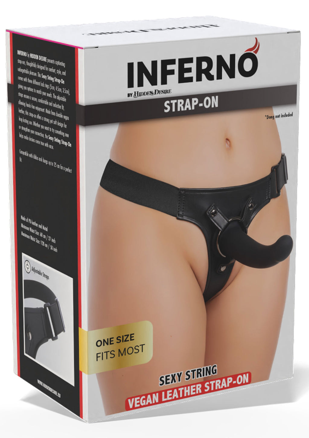 Sexy Black String Strap-On