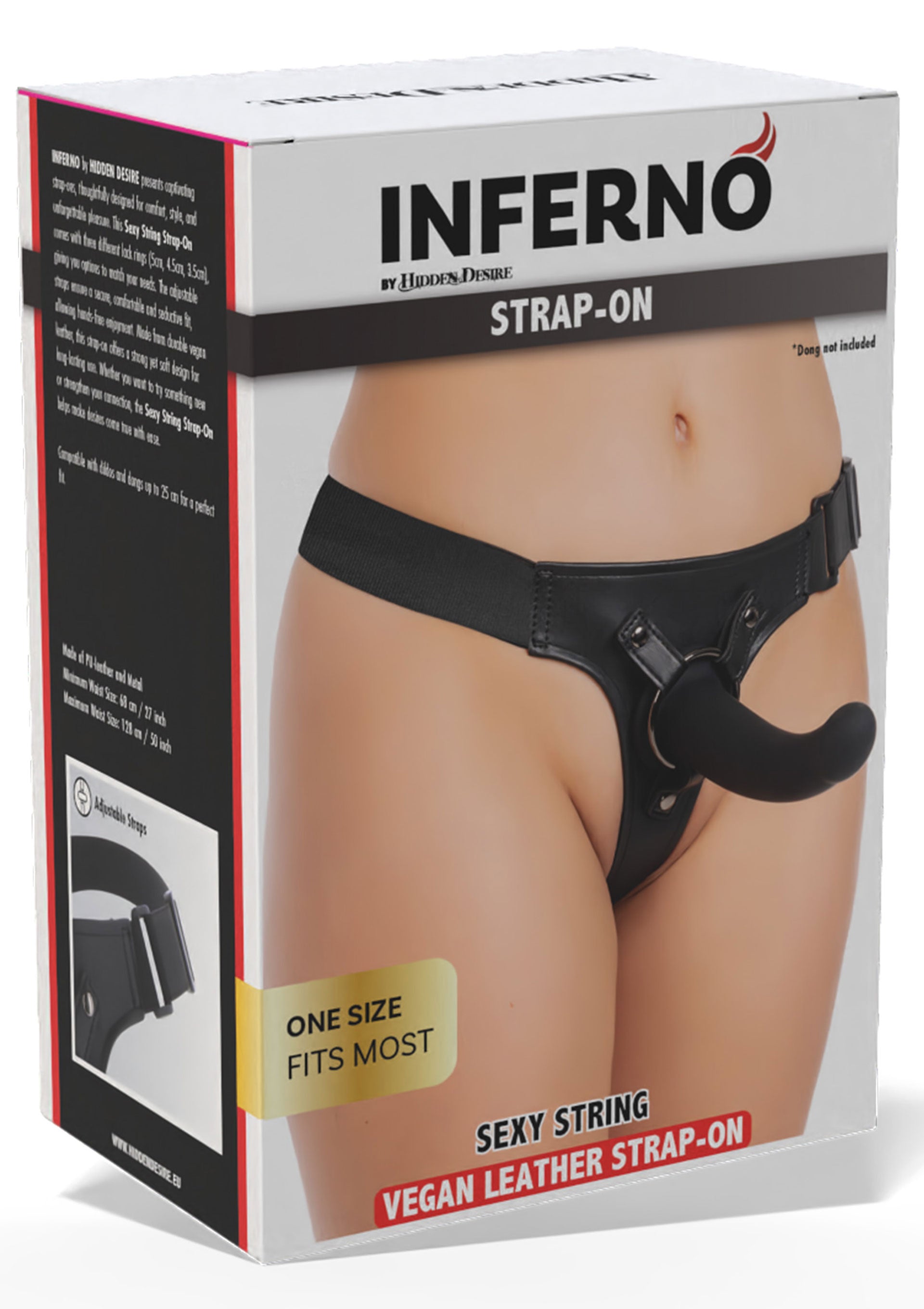 Sexy Black String Strap-On