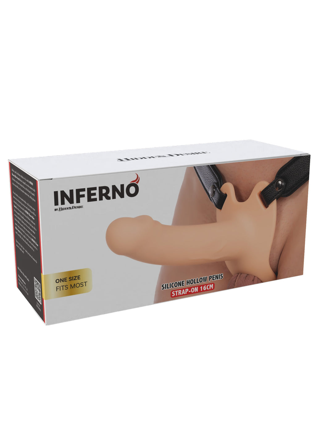 16 cm silicone hollow penis-shaped strap-on