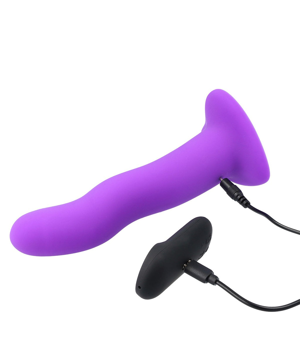 "SWEET VIBRATING SILICONE DILDO" WITH REMOTE CONTROL