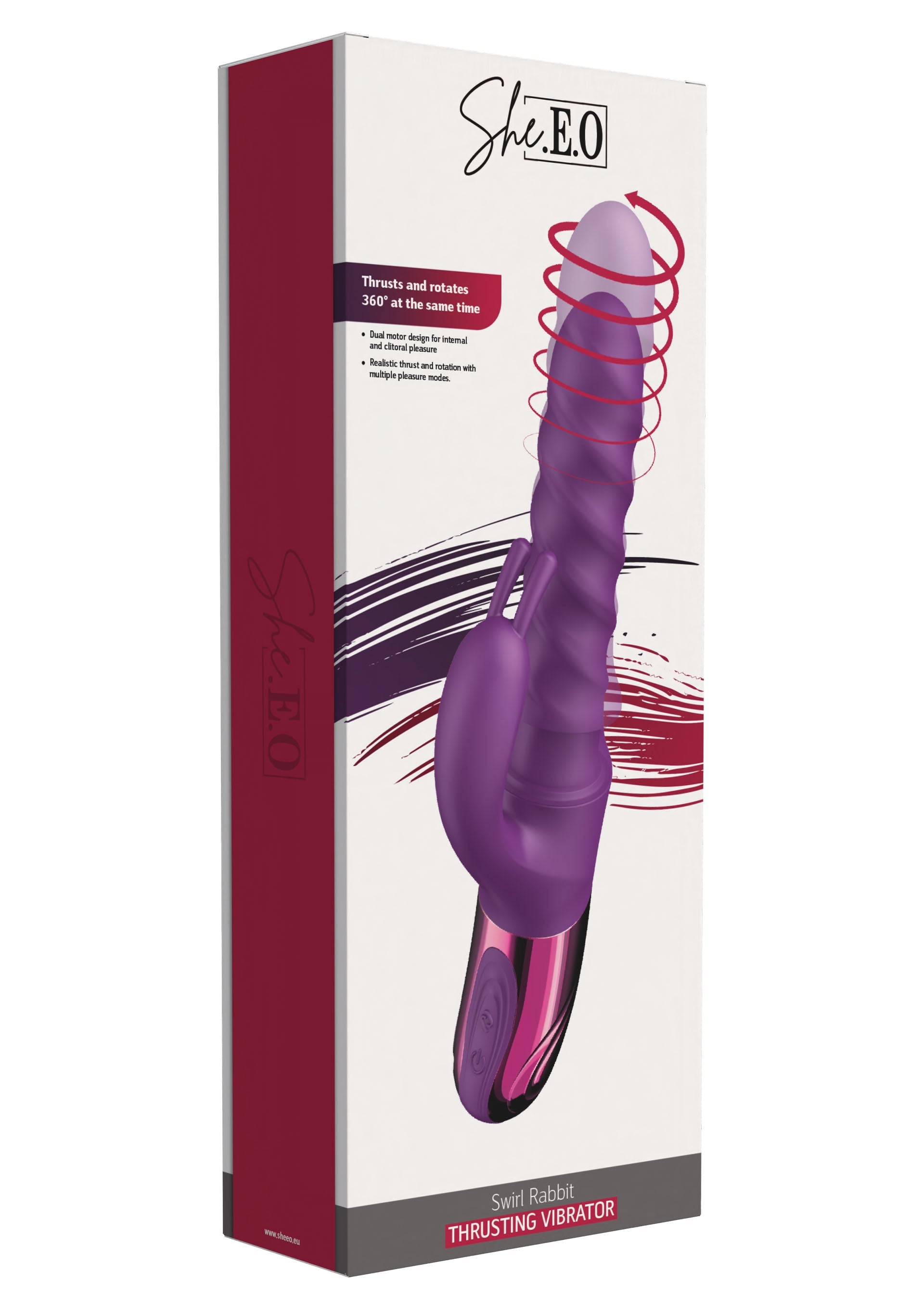 Purple Swirl Rabbit Vibrator
