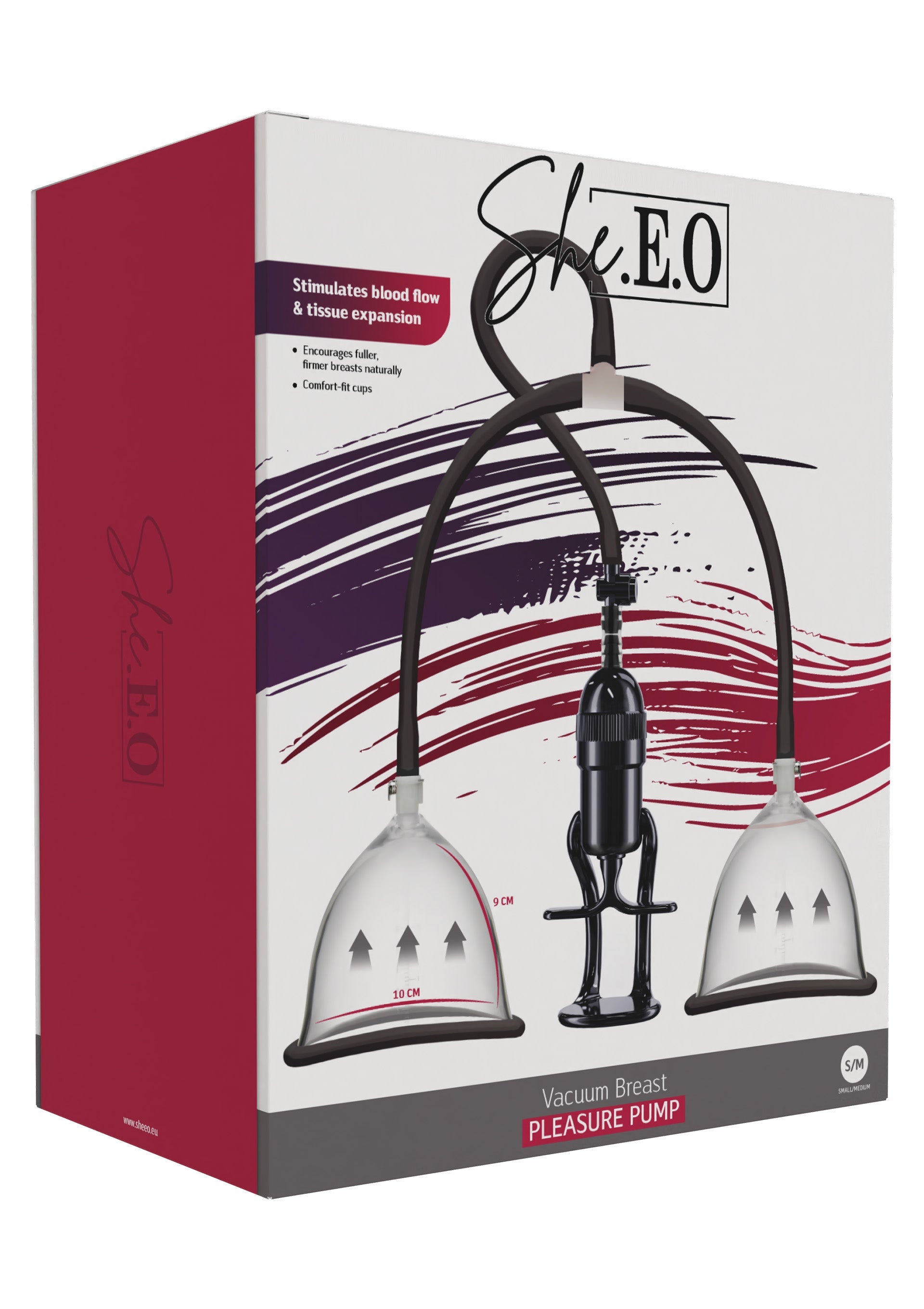 Black S/M Vacuum Breast Pump for Pleasure