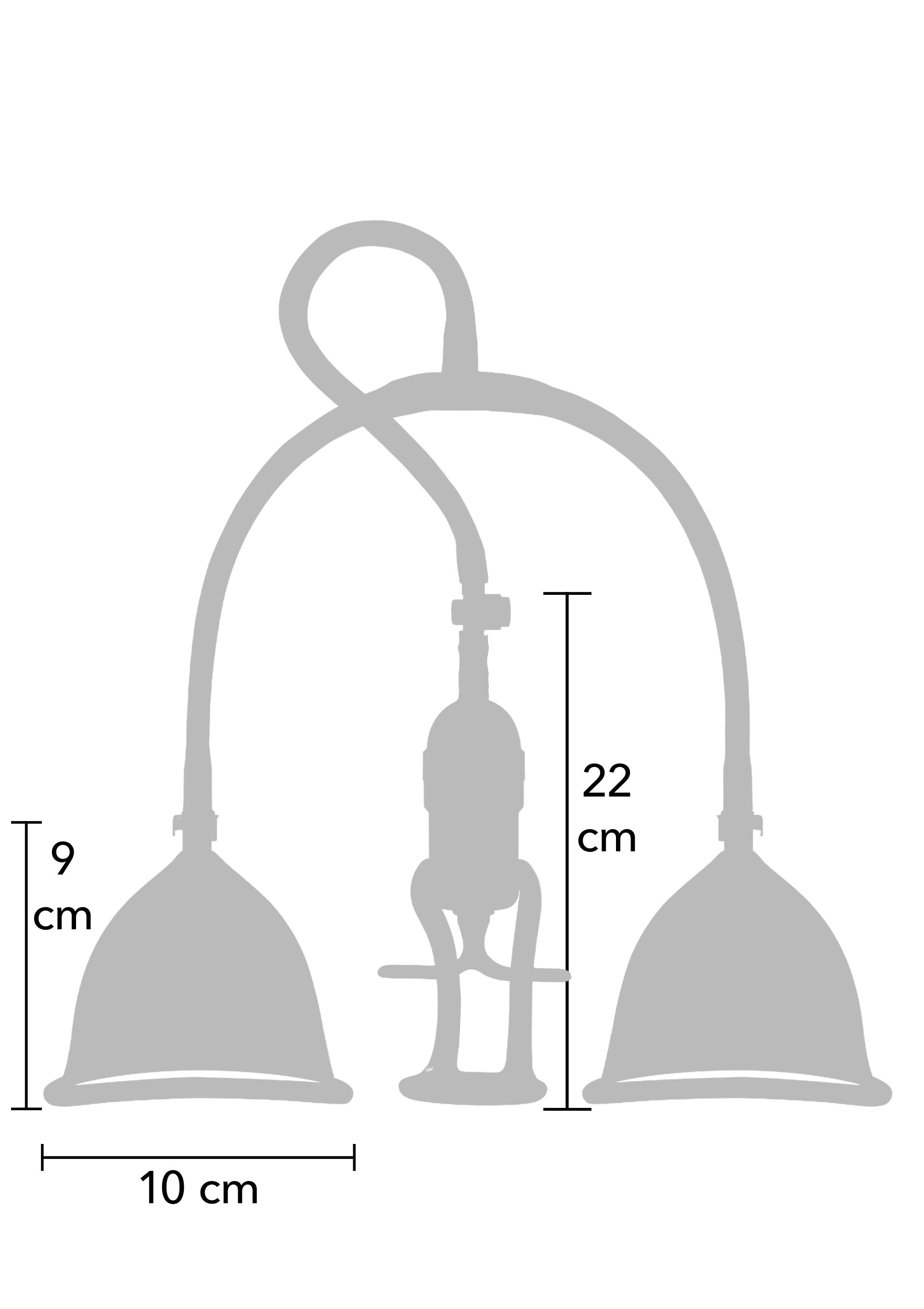 Black S/M Vacuum Breast Pump for Pleasure