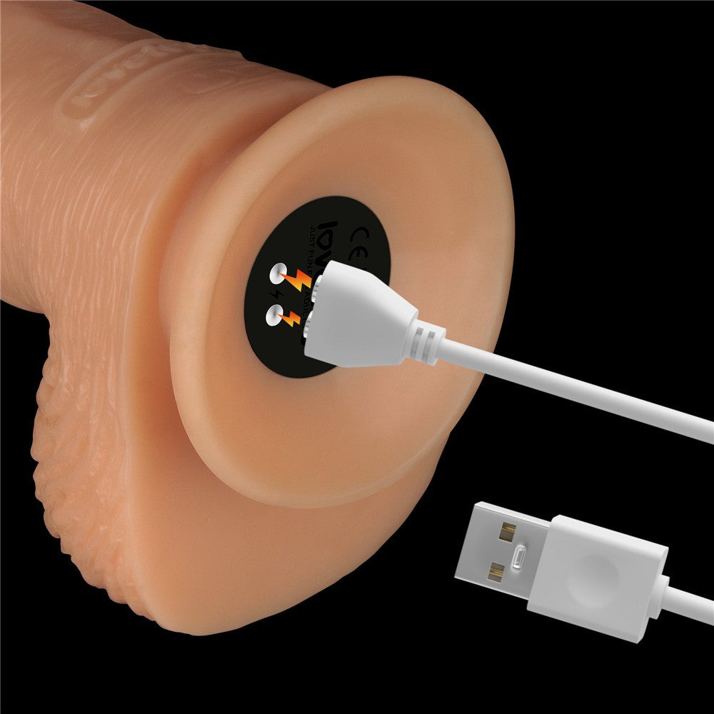9.5" Power Basics Vibrating Penis
