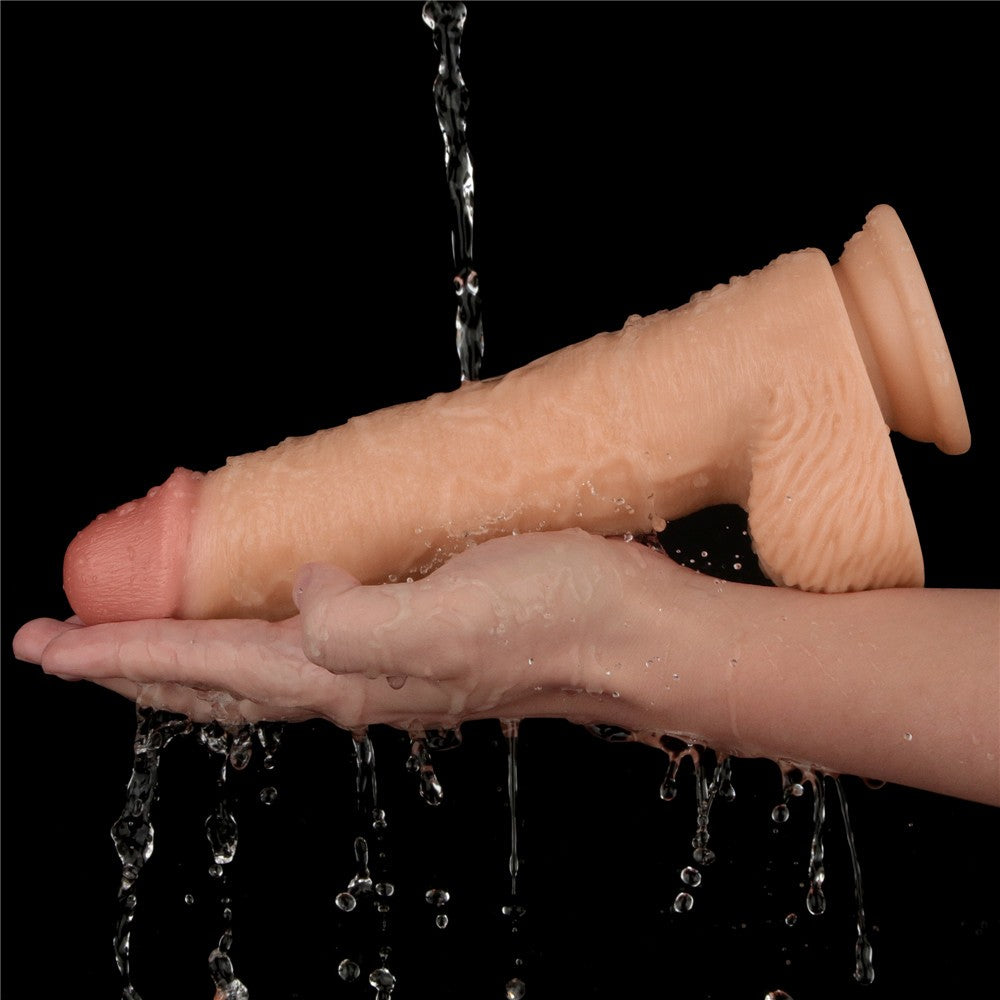 9.5" Power Basics Vibrating Penis