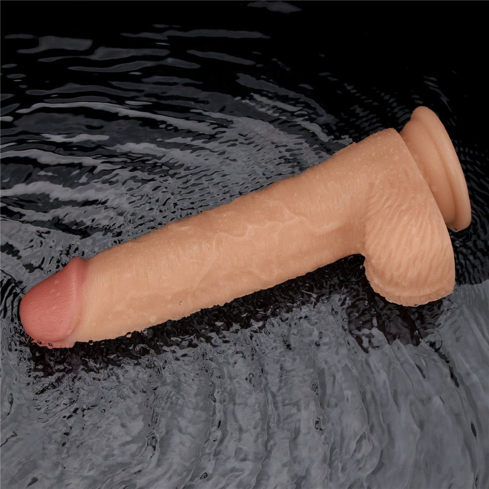 9.5" Power Basics Vibrating Penis