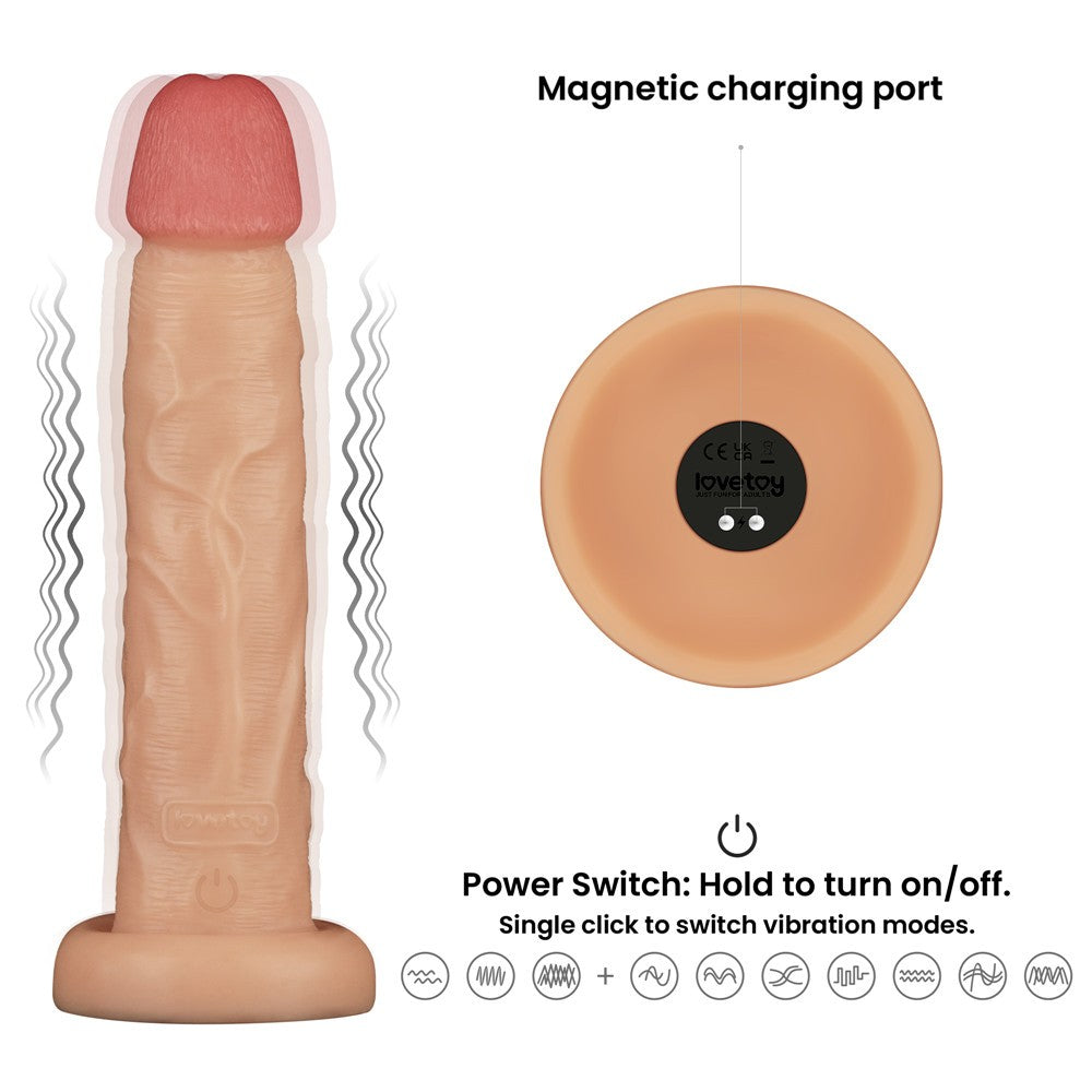 10'' Vibrating Penis with Basic Power