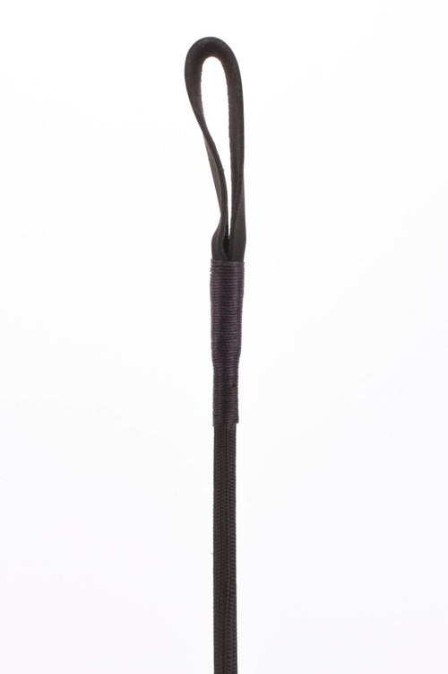 Nylon stick with neon stripe and black nubuck goatskin handle