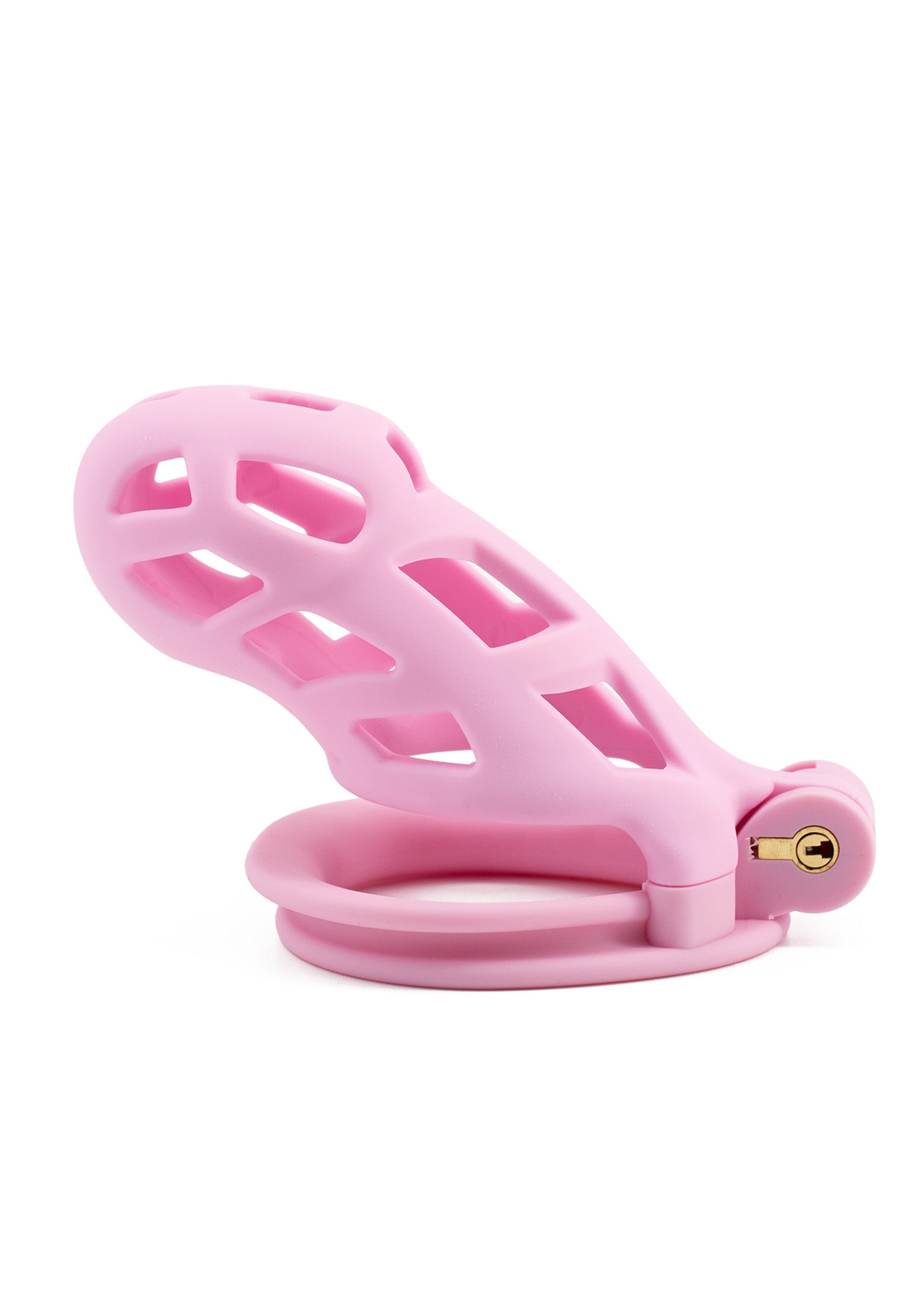 Pink long penis cage