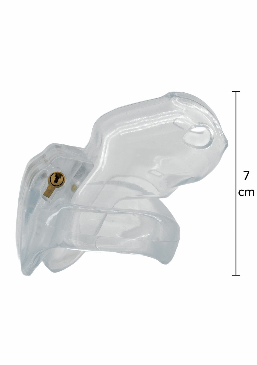Clear Control short clear penis cage