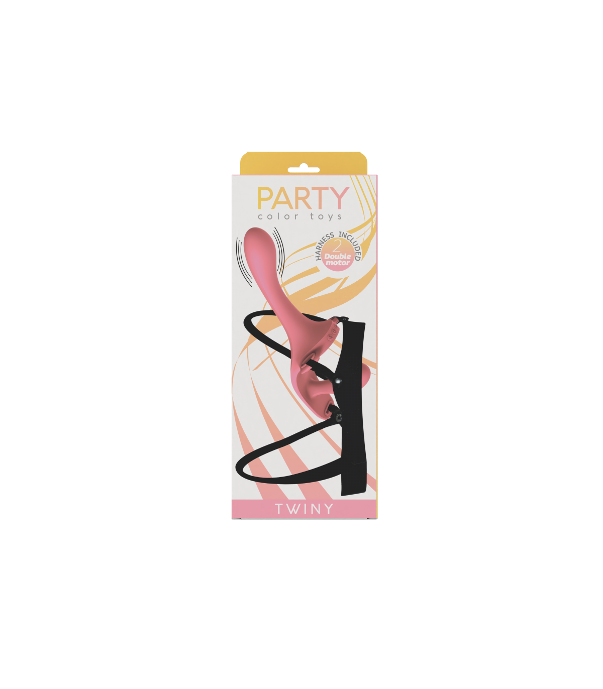 TWINY DOUBLE STRAP-ON VIBRATING LIQUID SILICONE HARNESS USB