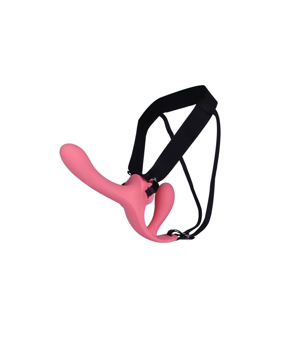 TWINY DOUBLE STRAP-ON VIBRATING LIQUID SILICONE HARNESS USB