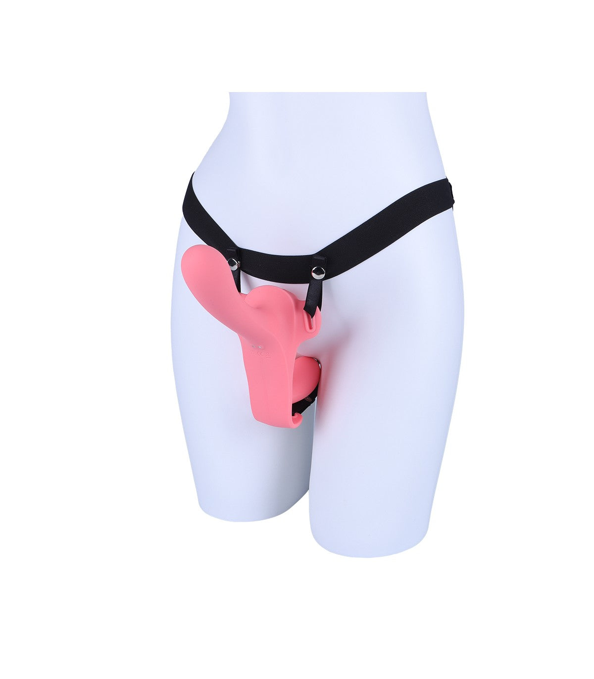 TWINY DOUBLE STRAP-ON VIBRATING LIQUID SILICONE HARNESS USB