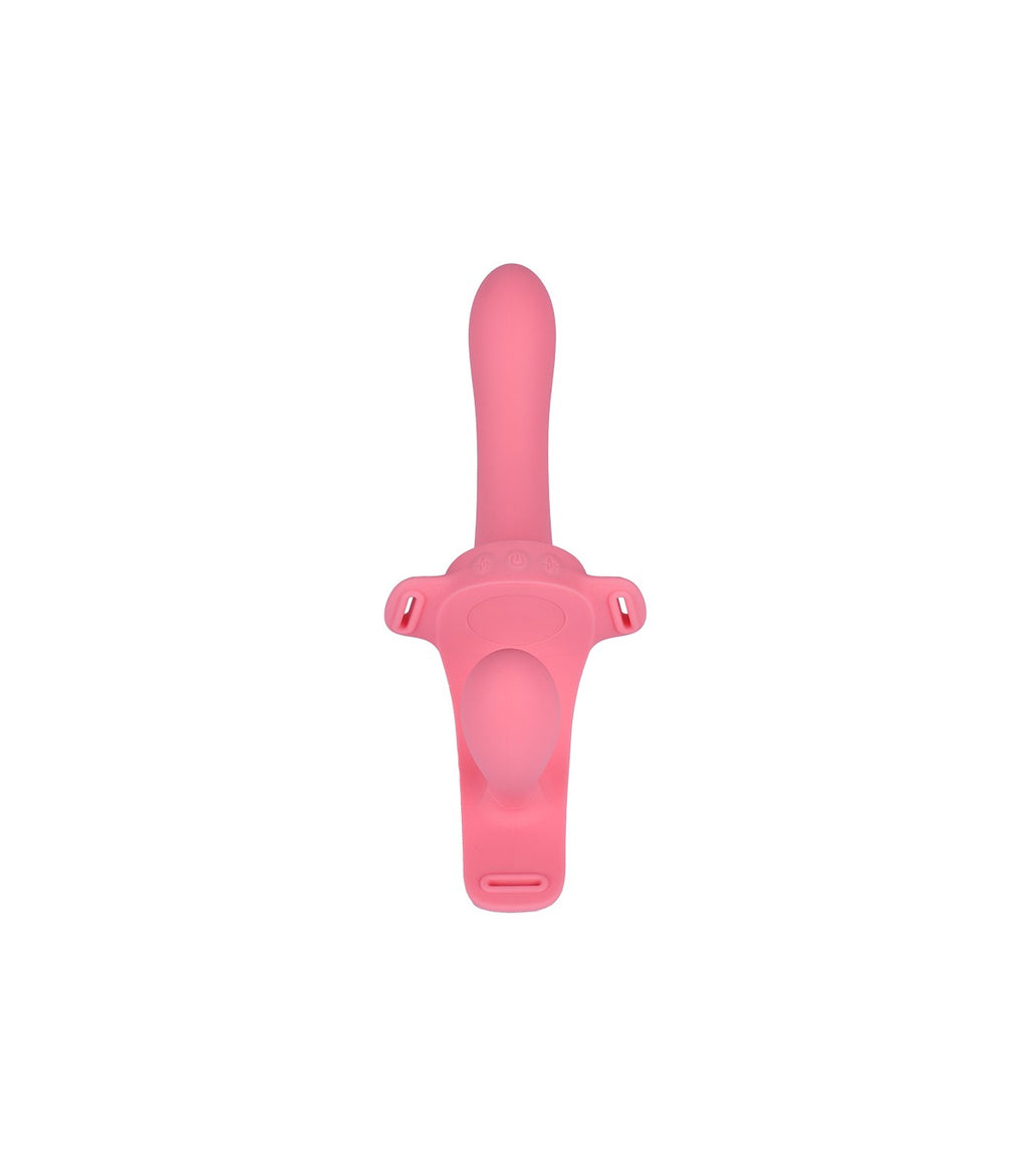 TWINY DOUBLE STRAP-ON VIBRATING LIQUID SILICONE HARNESS USB