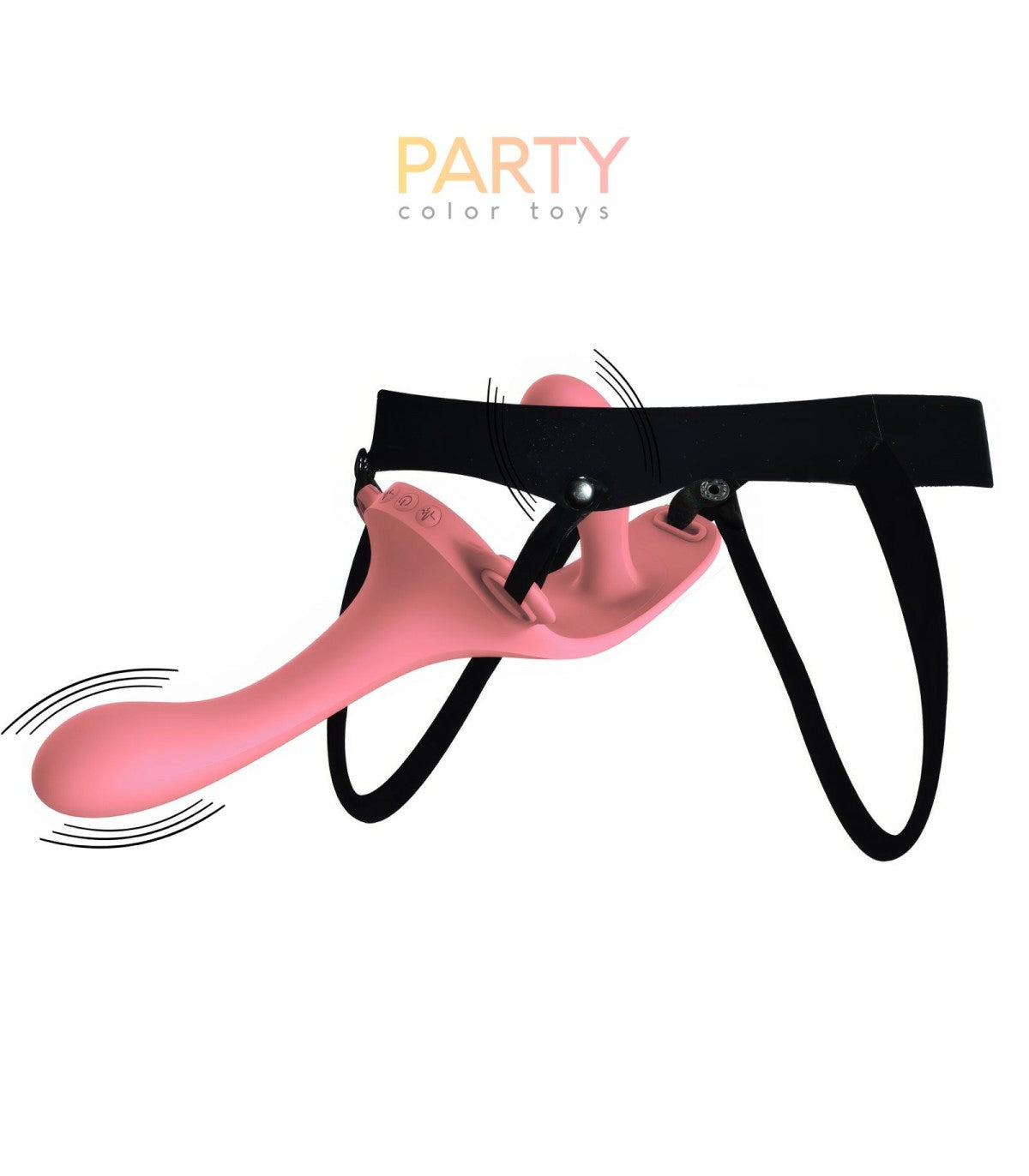 TWINY DOUBLE STRAP-ON VIBRATING LIQUID SILICONE HARNESS USB
