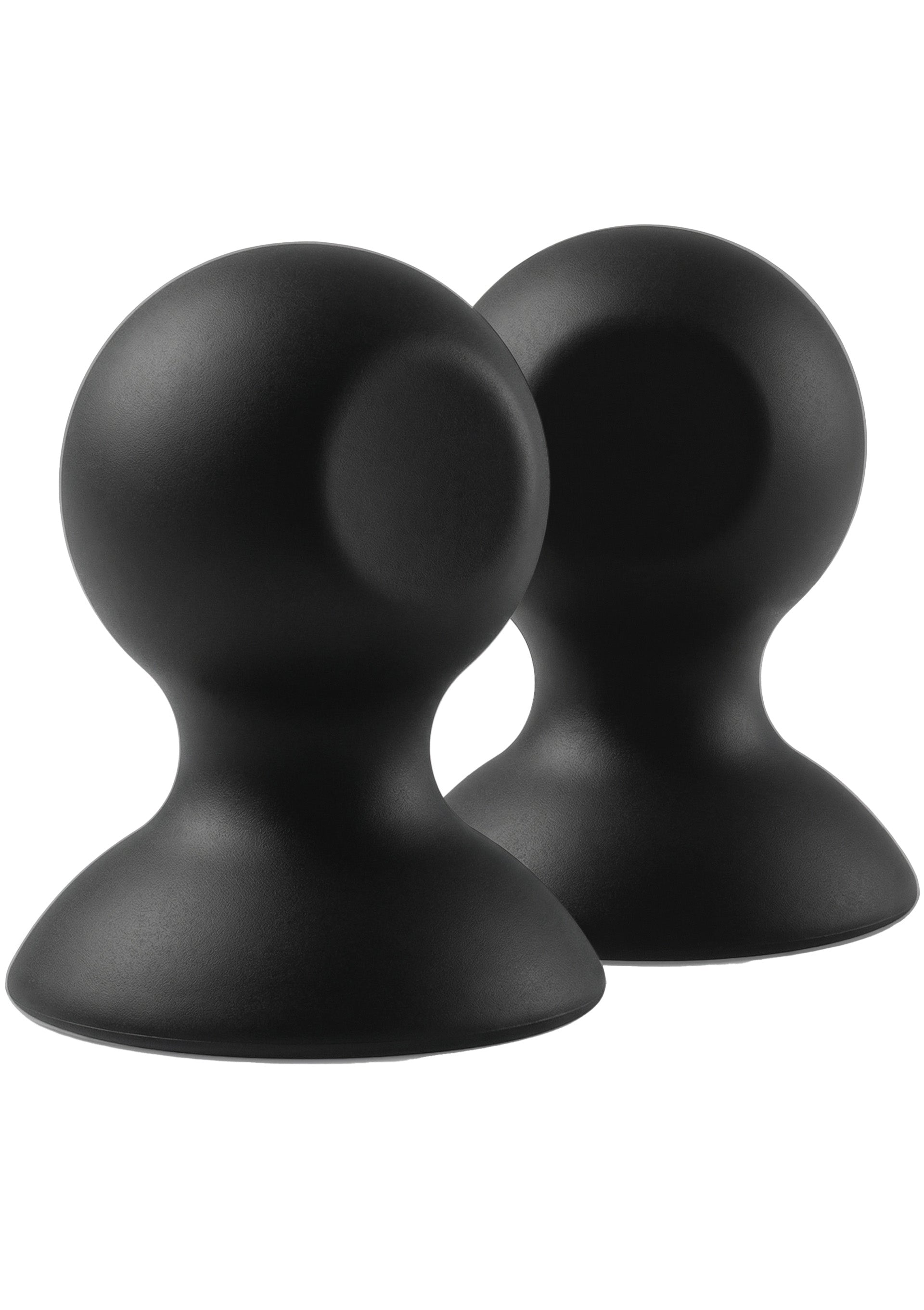 Black L silicone nipple suckers